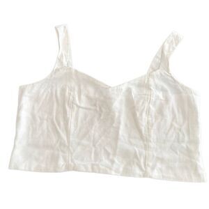 A New Day Linen cropped top size M
